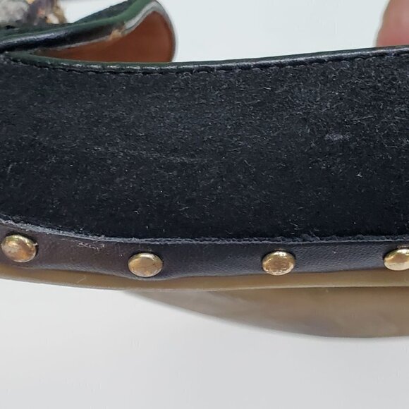 DV By Dolce Vida Molly Black Suede Calf Hair Tassel Loafers Size 7.5 - Picture 5 of 8